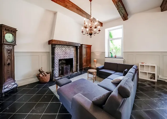 Castle In With Pond Garden Ferrières